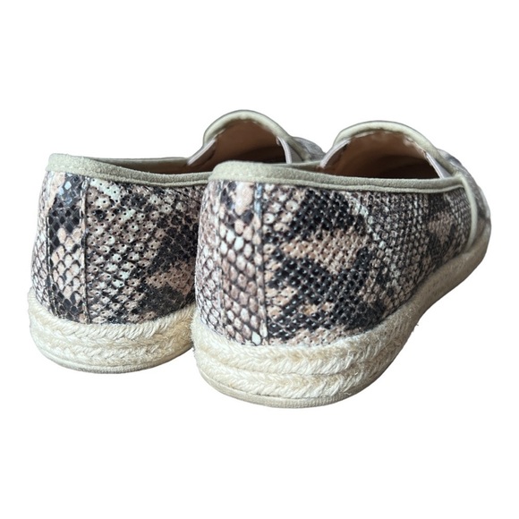 Clarks Collection Soft Cushion Azella Theoni Snakeskin Print Espadrilles, Sz 8.5 - Picture 5 of 9
